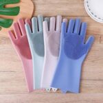 Silicons Dish Washing Kicthen Hand Gloves 04